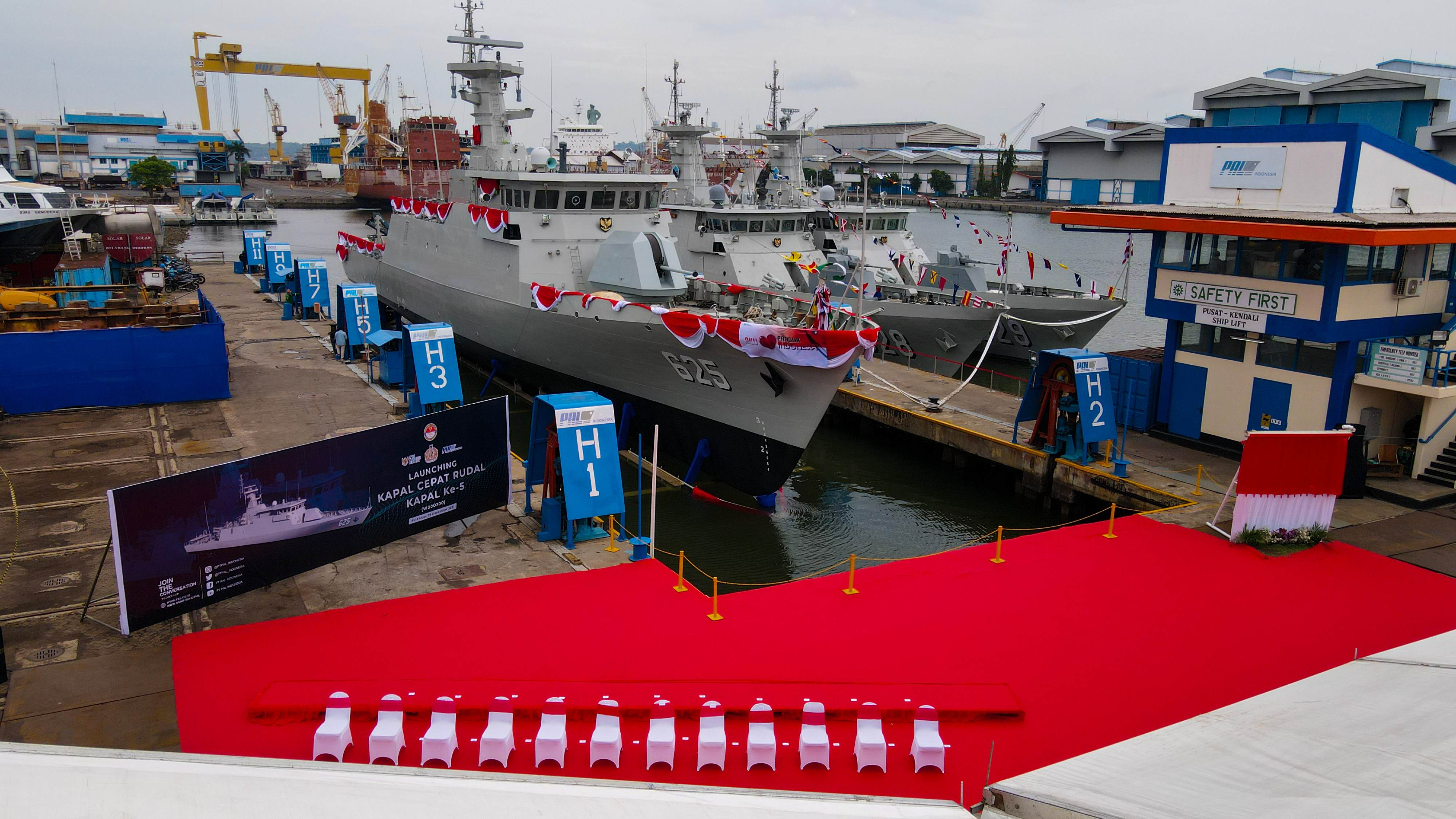 Persiapan Launching Kapal Cepat Rudal ke-5 pada 5 Desember 2021